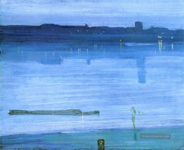 Nocturne Blau und Silber Chelsea James Abbott McNeill Whistler Ölgemälde